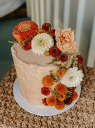 Buttercream Cake with Fresh Florals - Maple Bloom