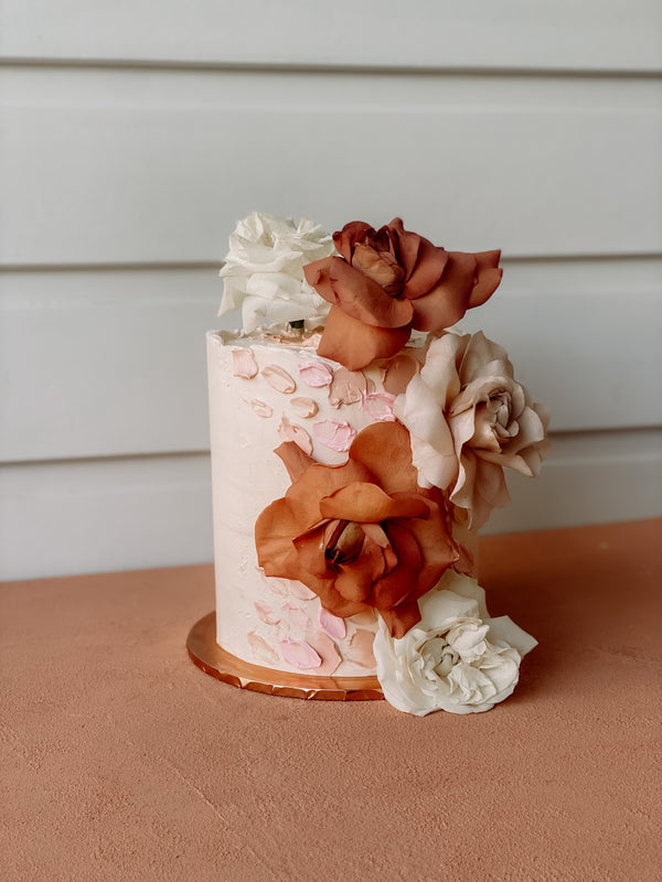 Buttercream Cake with Fresh Florals