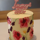 Hand Painted Floral Cakes - Maple Bloom